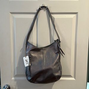 NWT Silver Leather HOBO convertible backpack/handbag Shoulderbag